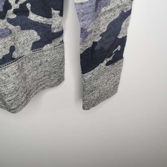 NIKE Camo Blue & Grey Zip Up Hooded Sweater Size Medium - Picture 7 of 8